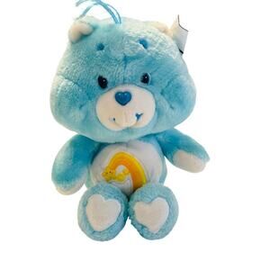 Care Bears Cheer Bear Plush Blue Rainbow 12” Stuffed Animal Collectible 2019